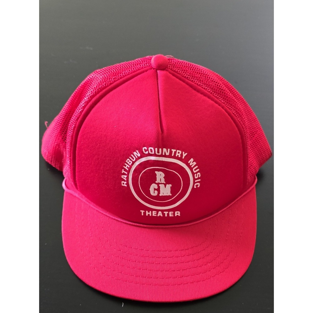 Vintage Rathbun Country Music Theater RCM Mesh Trucker Hat Snapback OSFM YoungAN